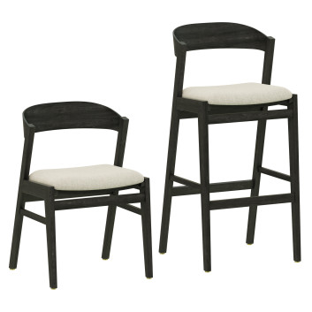 Silla y taburete de bar  Restoration Hardware Anders Fabric Modelo 3D