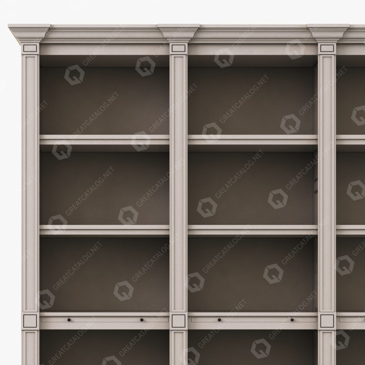 Rack Restoration Hardware Atkins Quad Low 3D model - GreatCatalog