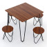 Table et tabourets Restoration Hardware Lecole - zifir3d