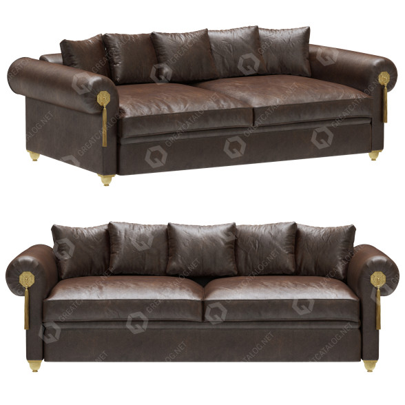 Sofa Pozzoli SX-149 3D-Modell