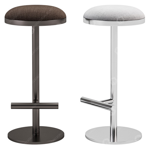 Барний стілець Tabou Design Round Silver 3D модель