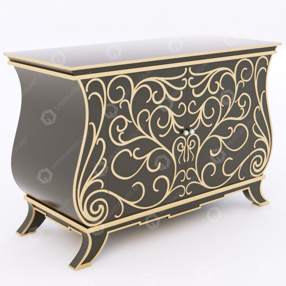 Kommode Tagliabue Mobili W114 by Roberto Ventura 3D-Modell