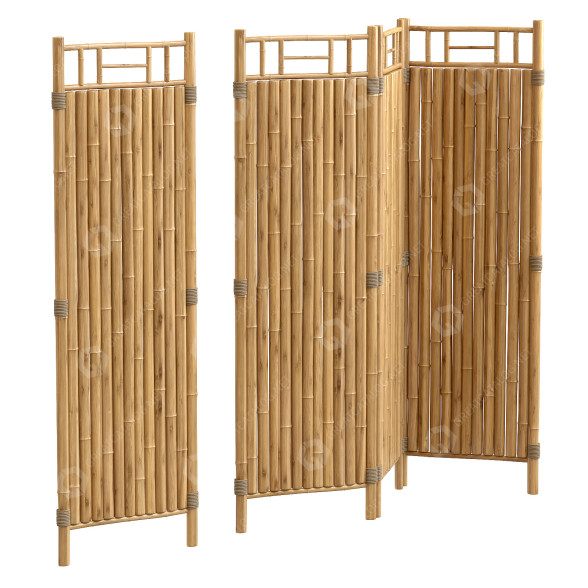 Przegroda Bamboo Costruction model 3D