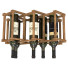 Gestell und Flaschen Ethnic Foldable Wooden with Wine - artpolka