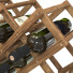 Gestell und Flaschen Ethnic Foldable Wooden with Wine - artpolka