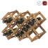 Gestell und Flaschen Ethnic Foldable Wooden with Wine - artpolka