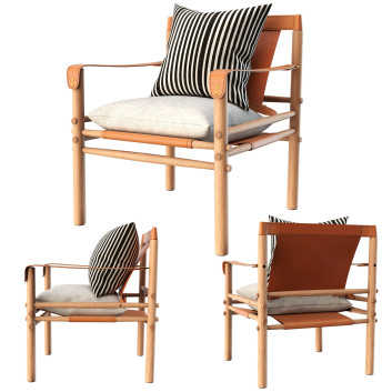 Armchair  Byron Leather 3D model