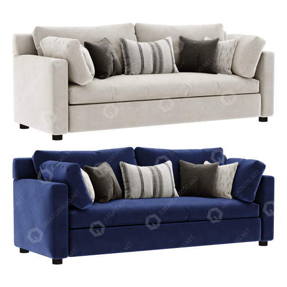 Sofa West Elm Marin Sleeper 3D model