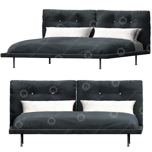 Кровать Living Divani Rod 3D модель
