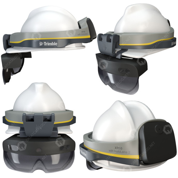 Helm XR10 Hololenz 2 by Trimble 3D-Modell