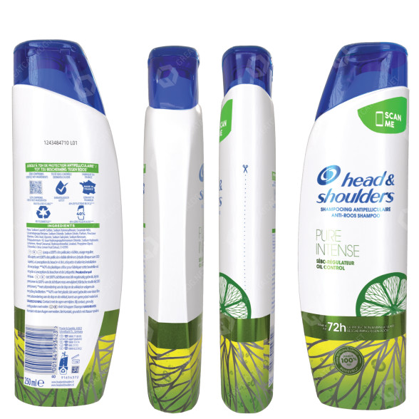 Шампунь Pure Intense by Head & Shoulders 3D модель