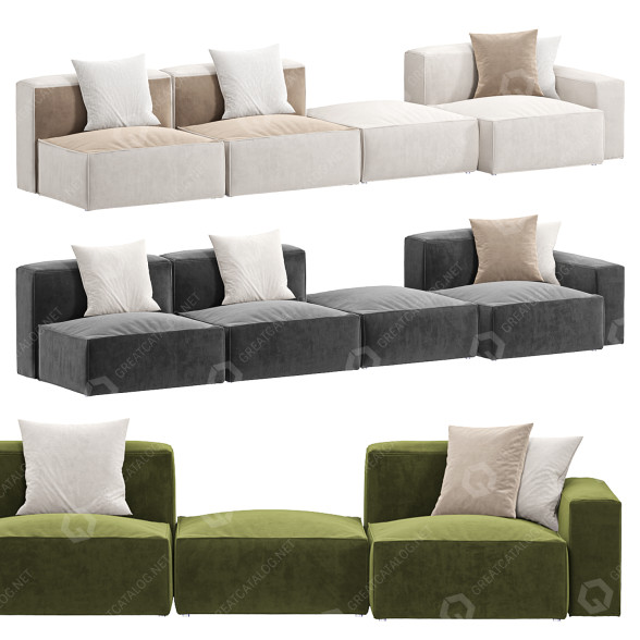 Sofa Mito Home Stone model 3D