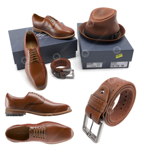 Взуття, капелюх та ремінь Cloth Set 3D модель