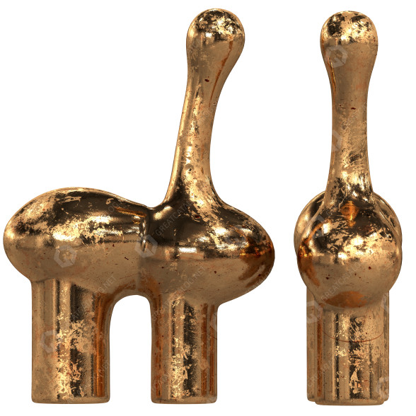 Statuette Casting Bronze 3D model