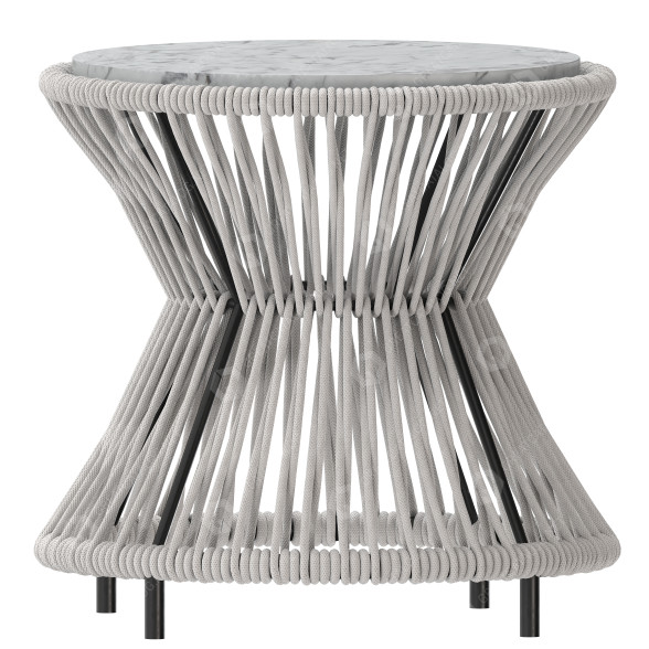 Coffee Table Round Patio 3D model