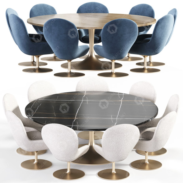 Table et chaises Sitia Adore and Sitia modèle 3D