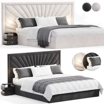 Beds and Bedside Tables  KRMP 03 3D model