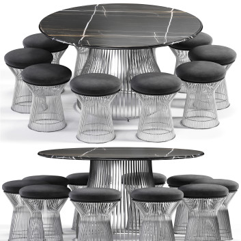 Стіл та табурети Ethimo Venexia and Platner