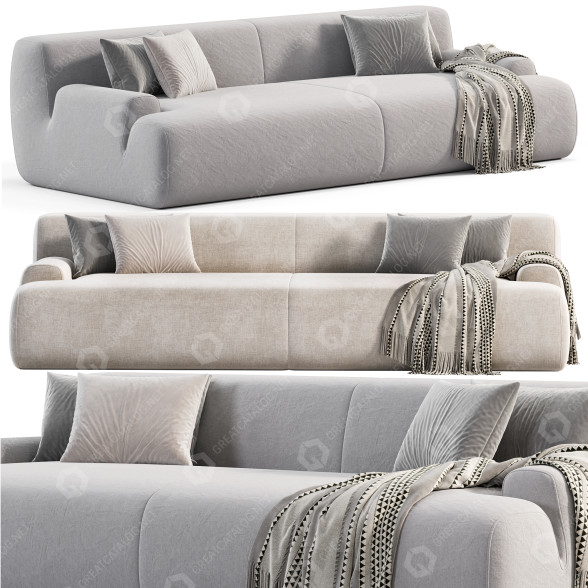 Sofa Meridiani Norton 2 3D-Modell