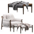 Sessel und Pouf Poltrona Frau Times Lounge - QrisTina