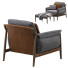 Sessel und Pouf Poltrona Frau Times Lounge - QrisTina