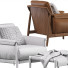 Sessel und Pouf Poltrona Frau Times Lounge - QrisTina