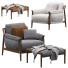 Sessel und Pouf Poltrona Frau Times Lounge - QrisTina