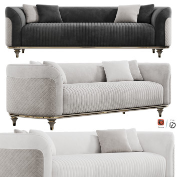 Sofa  Arya Gold 3D-Modell