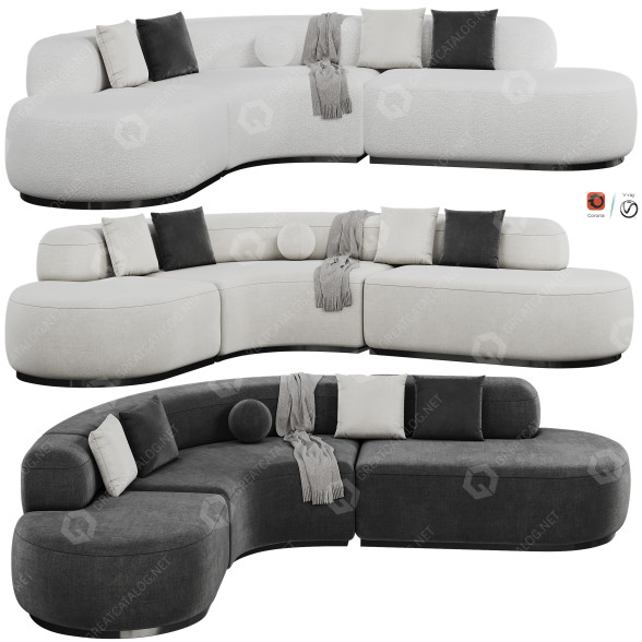 Sofa Eichholtz Bjorn L 3D-Modell