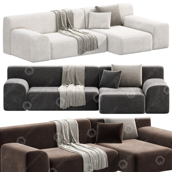 Sofa Paola Lenti All Time 3D-Modell
