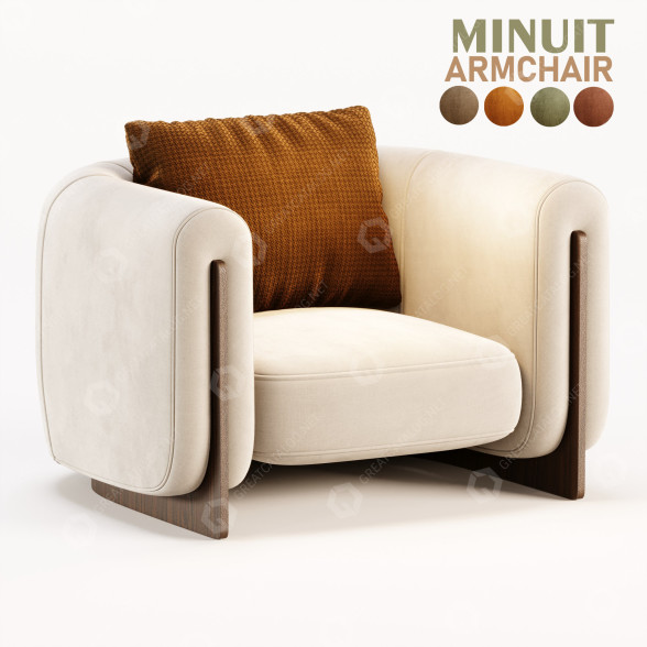 Sessel Stephane Parmentier Minuit 3D-Modell