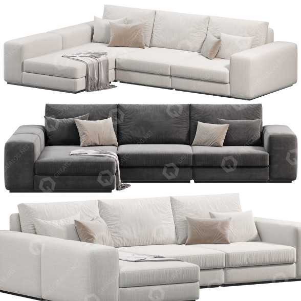 Sofá Eichholtz Vista Grande Lounge Modelo 3D