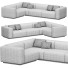 Canapés et Pouf Vitra Soft Modular 5 - Neeo