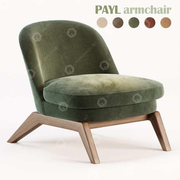 Armchair Payl 3D model