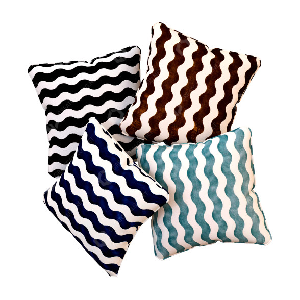 Cushion 1stDibs Schumacher the Wave 3D model