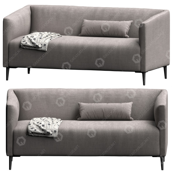 Canapé Joquer Gray Contract modèle 3D