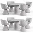 Table et chaises Ton POV 461 and Flair - Rivera 3D