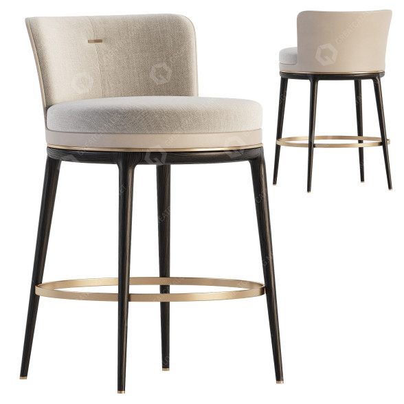 Barhocker Aster Hicks 3D-Modell