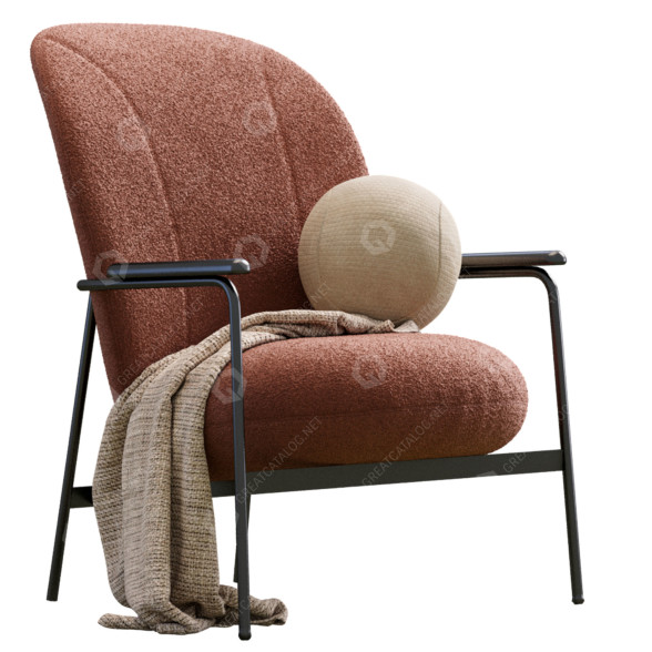 Fauteuil Lema Claire modèle 3D