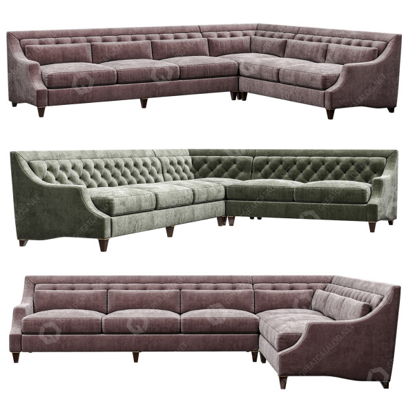 Диван Baker McGuire Max Sectional 3D модель