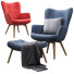 Sillón y otomana Jysk Guldborg - buskanini