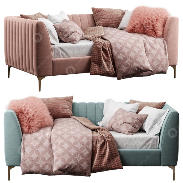Ліжко Pottery Barn Avalon 3D модель