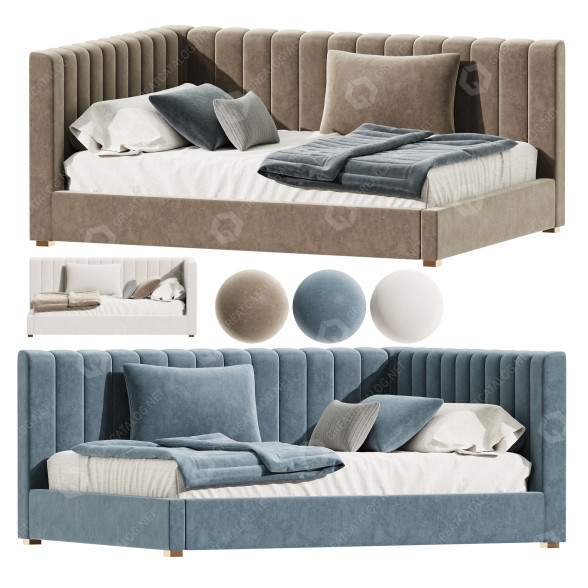 Ліжко Pottery Barn Avalon 3D модель