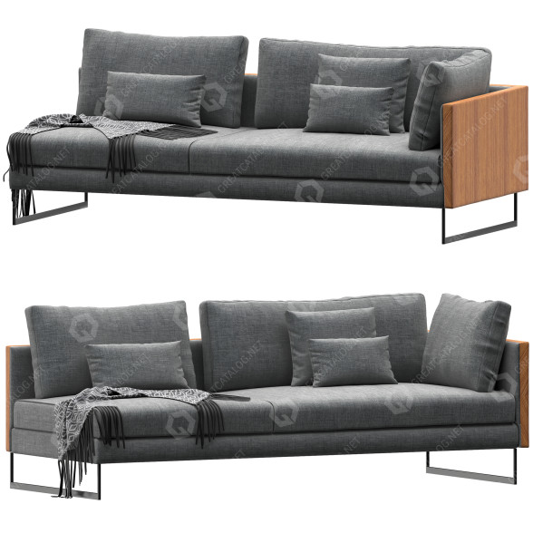 Sofa Joquer Deck Madera model 3D