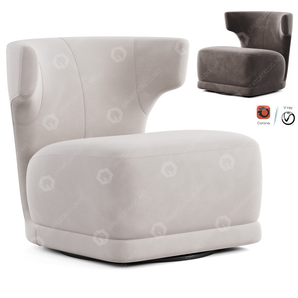 Armchair Yakup 3D model