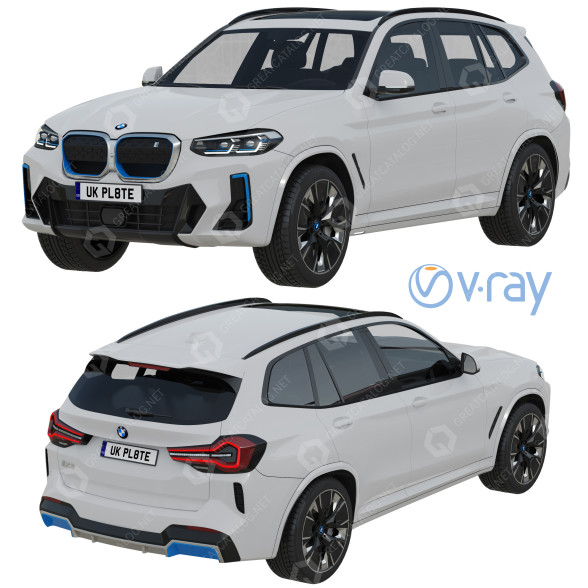 Автомобіль BMW iX3 2022 3D модель
