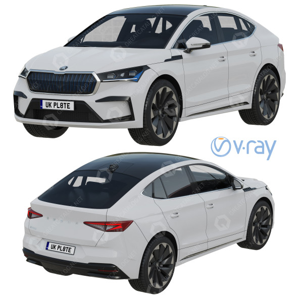 Автомобіль Skoda Enyaq Coupe iV 3D модель