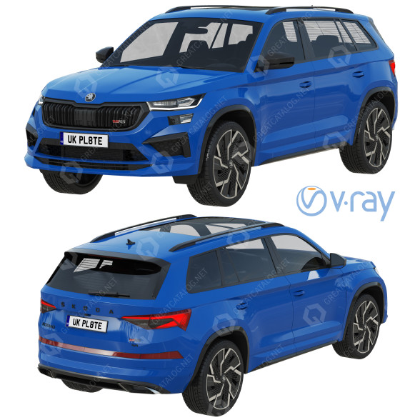 Auto Skoda Kodiaq RS 3D-Modell