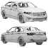 Coche Volkswagen Jetta GLI - zifir3d