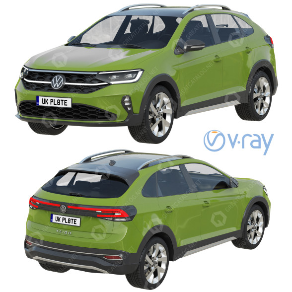 Coche Volkswagen Taigo Modelo 3D